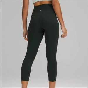 Lululemon align leggings 23” rainforest green color. NWT. Size 4